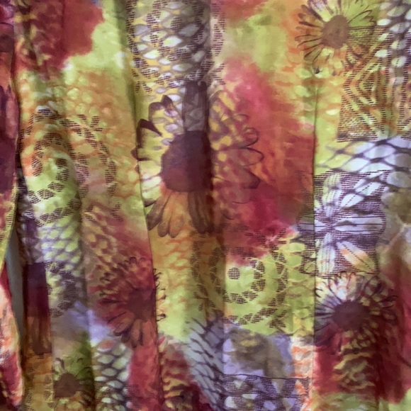 VINTAGE 1990s Express sheer blouse small super cosmic - Picture 7 of 8